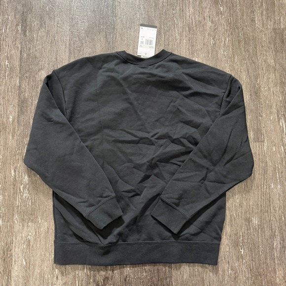 Nike Sportswear Club Fleece Sweatshirt Black Crewneck Pullover Men's XS - Picture 3 of 3